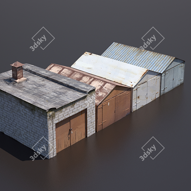 Standard Garage Models 3D model image 1