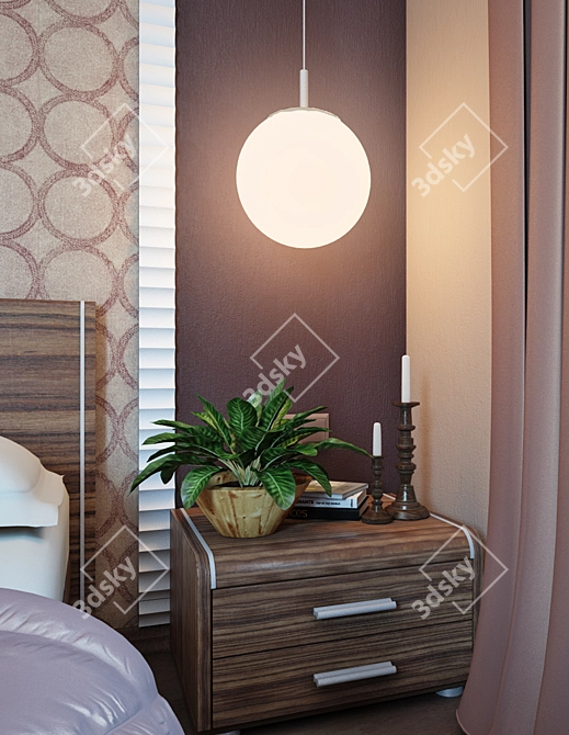 Elegant Parra Leggero Bedroom 3D model image 3