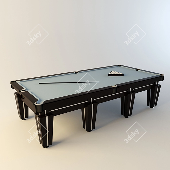 Premium Billiard Table 3D model image 1