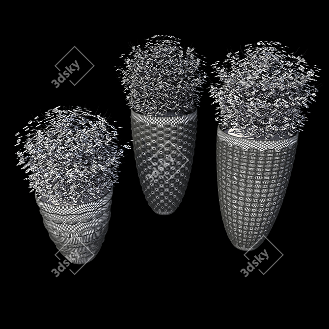 Modern Vases: BUSHS #1 3D model image 3