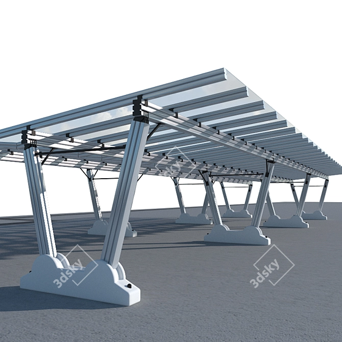 Shelter Solutions for Car Parks 3D model image 1