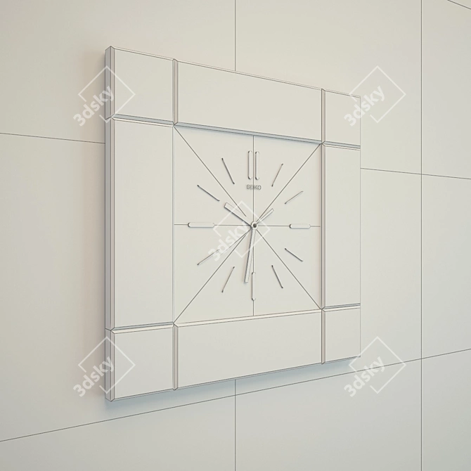 Elegant Wall Clocks 3D model image 2