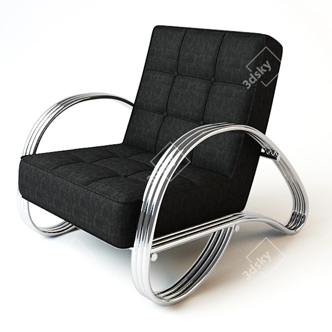 Elegant Domani Chair: Stylish, Comfortable & Functional 3D model image 1