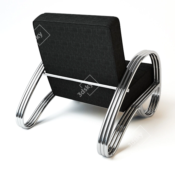 Elegant Domani Chair: Stylish, Comfortable & Functional 3D model image 2