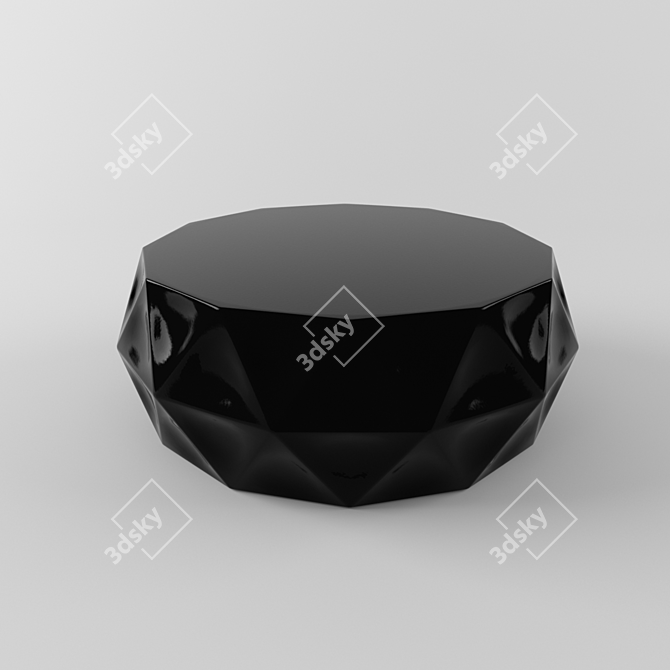 HB Gem Table: Multifaceted Elegance 3D model image 1