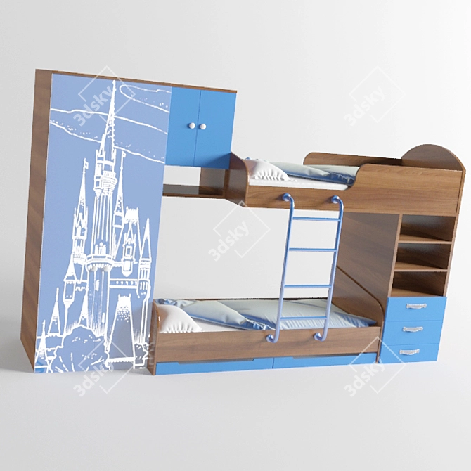 Nemo Kids Furniture Collection 3D model image 1