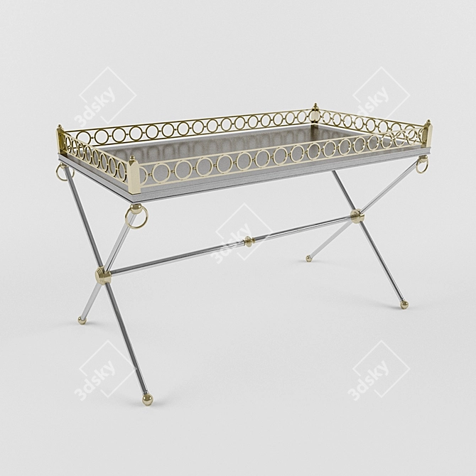 Sutton Table by Marge Carson 3D model image 1