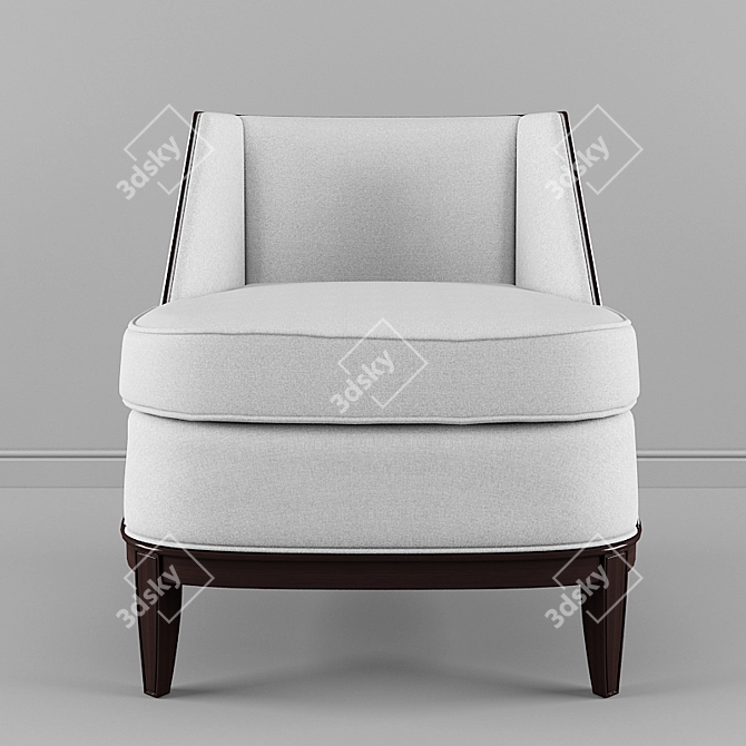 Title: Bolier Lounge Chair: Elegant Comfort 3D model image 3