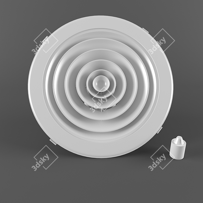 ABC Plastic Diffuser | Airflow Regulator 3D model image 1