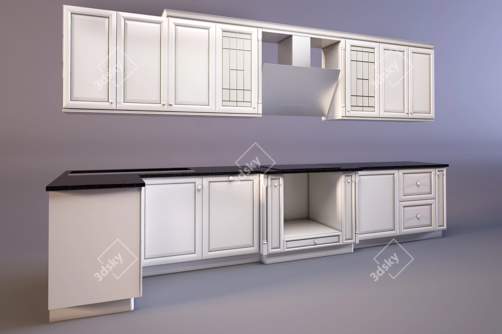 Timeless Elegance for Your Kitchen 3D model image 1