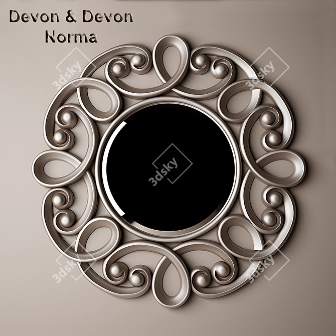 Elegant Norma Mirror by Devon&Devon 3D model image 1