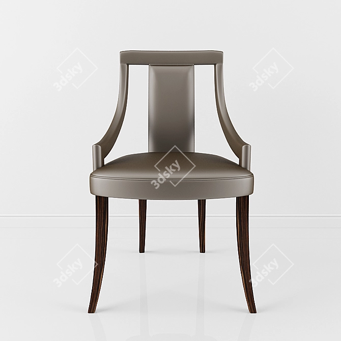 Eanda Dining Chair: Modern Elegance for Your Dining Space 3D model image 2