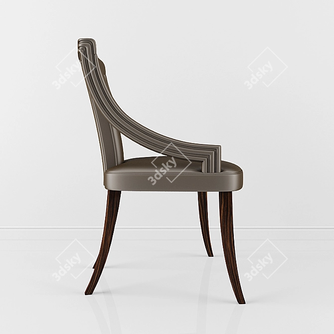 Eanda Dining Chair: Modern Elegance for Your Dining Space 3D model image 3