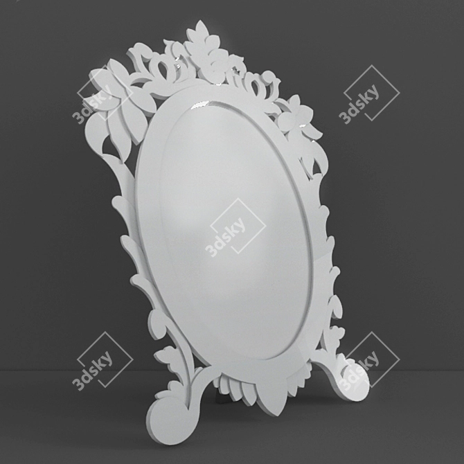 Reflective Accents: Kare Table Mirror 3D model image 1