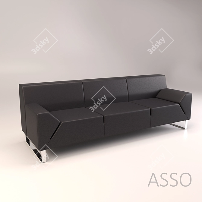 Corona ASOO Office Desk 3D model image 1