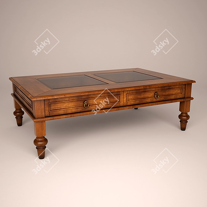 Fama Rustic Coffee Table 3D model image 1