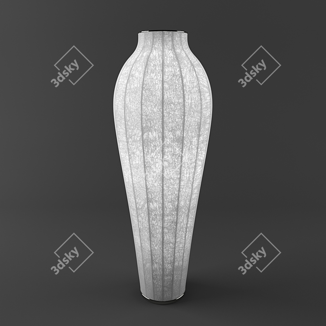 Cocoon Steel Floor Lamp 3D model image 1