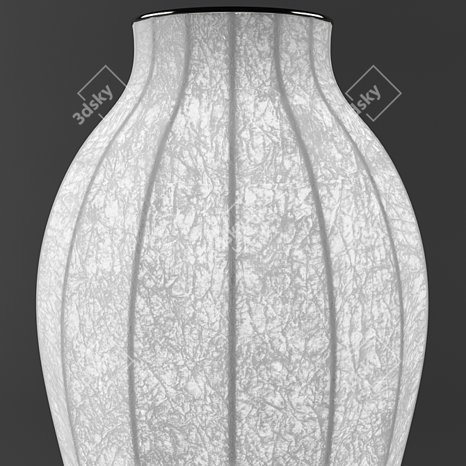 Cocoon Steel Floor Lamp 3D model image 2