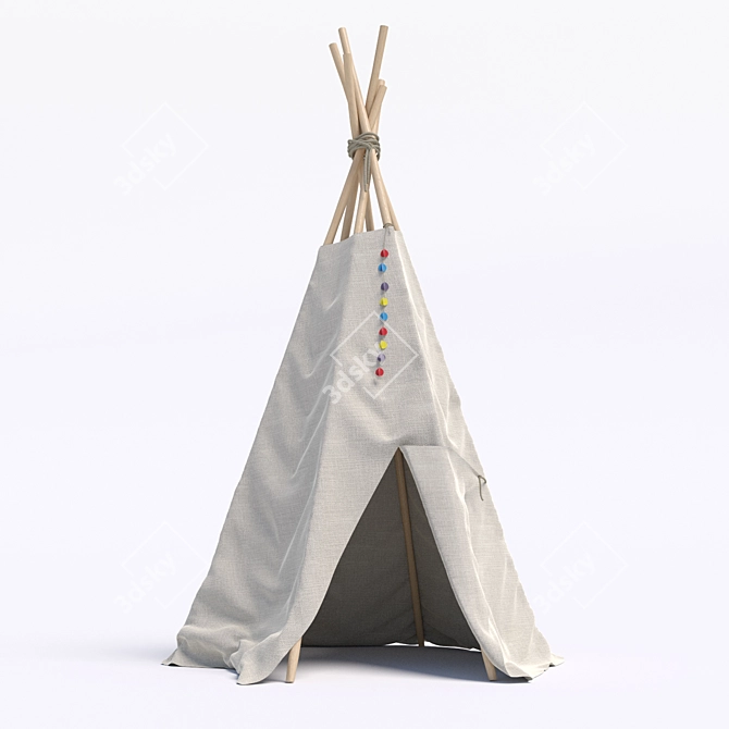 Corona Kids Tent 3D model image 1