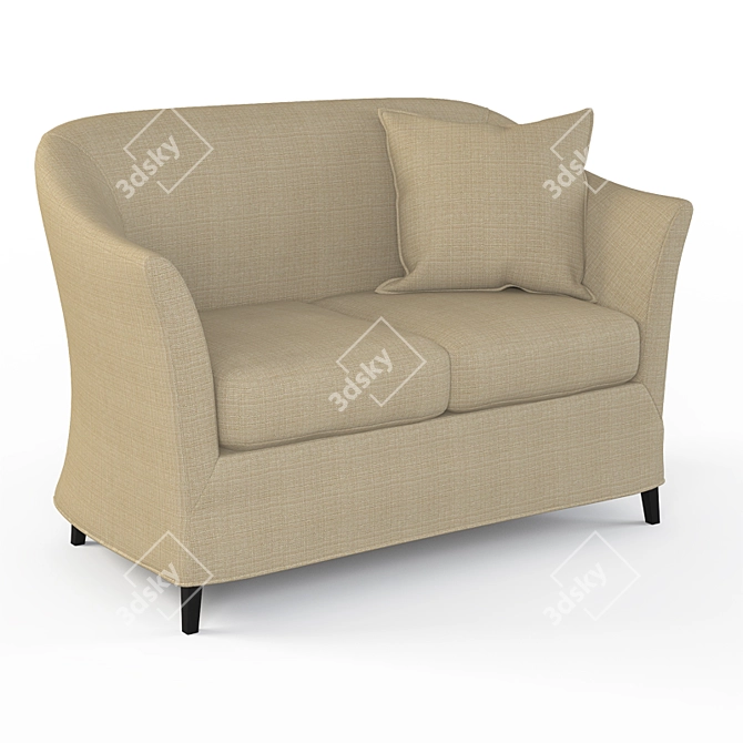 Elegant and Compact Sofa: Alberta Salotti 3D model image 1