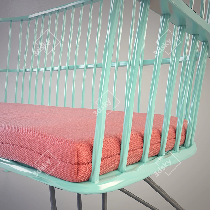 Modern Fiberglass Sofa by Andrea Fagioli 3D model image 2