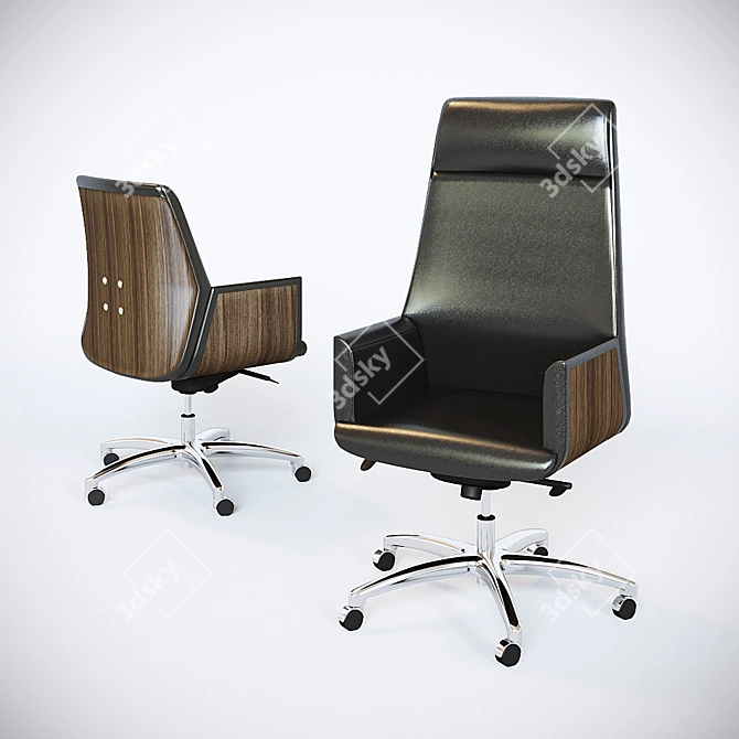 Executive and Visitor Chairs: Zeus 3D model image 1