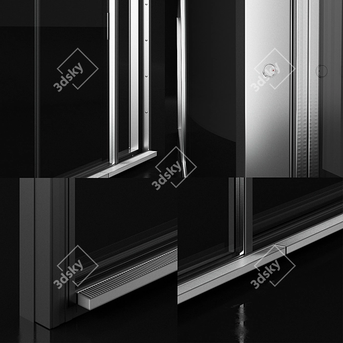 Sleek Swiss Style Window 3D model image 2