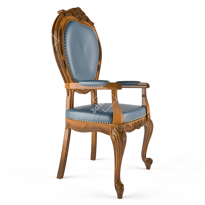 Elegant Armchair: CAVIO DG120 3D model image 1