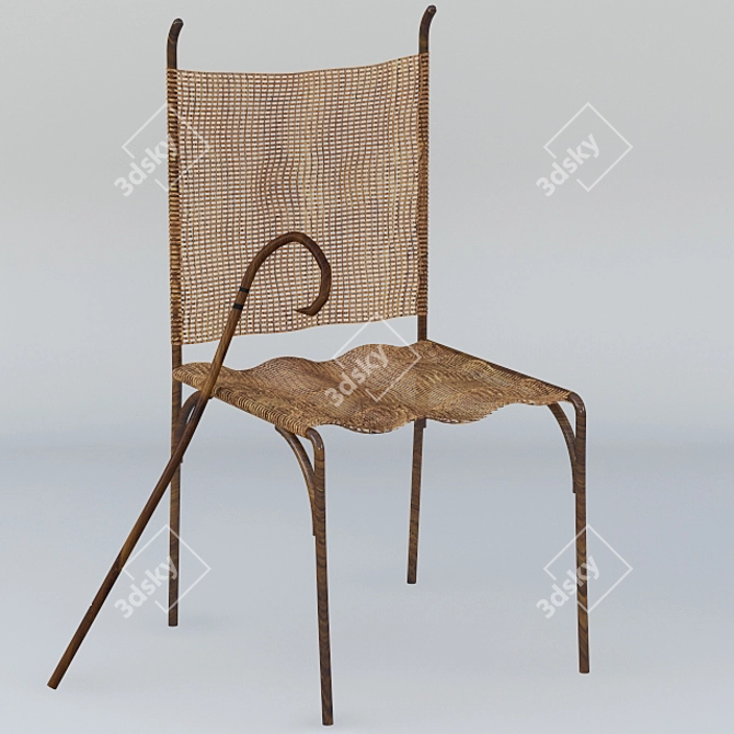 Vintage Coffee Chair 3D model image 1