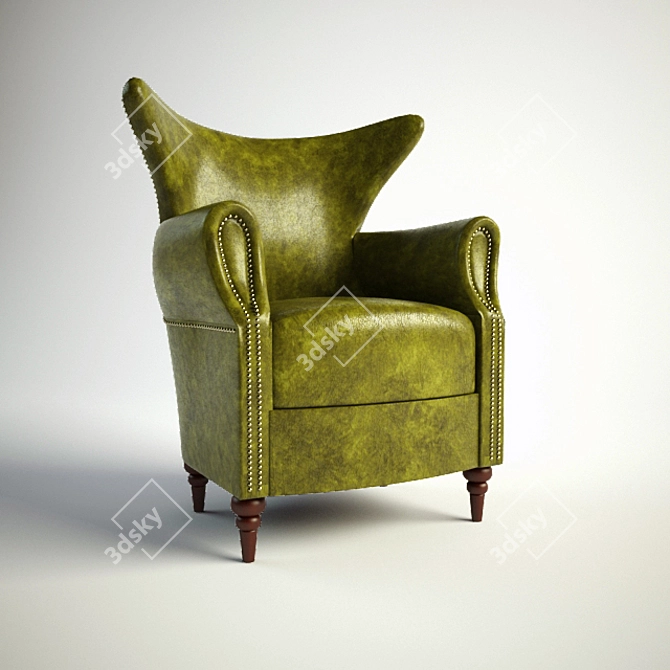 Unique Handcrafted Chair 3D model image 1