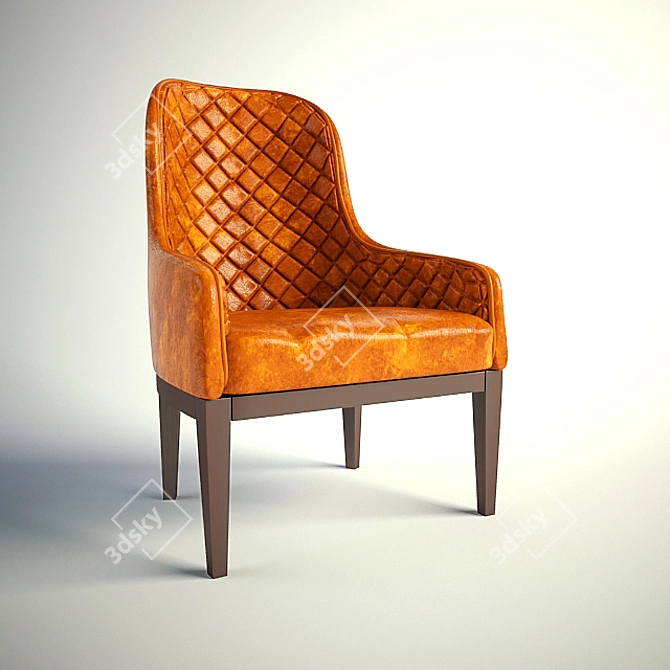 Custom Handcrafted Chair 3D model image 1