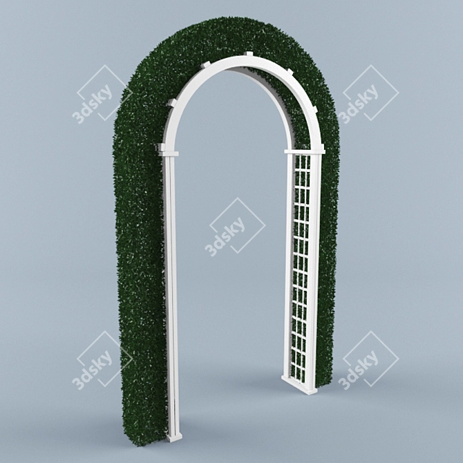 Elegant Outdoor Canopy Pergola 3D model image 1