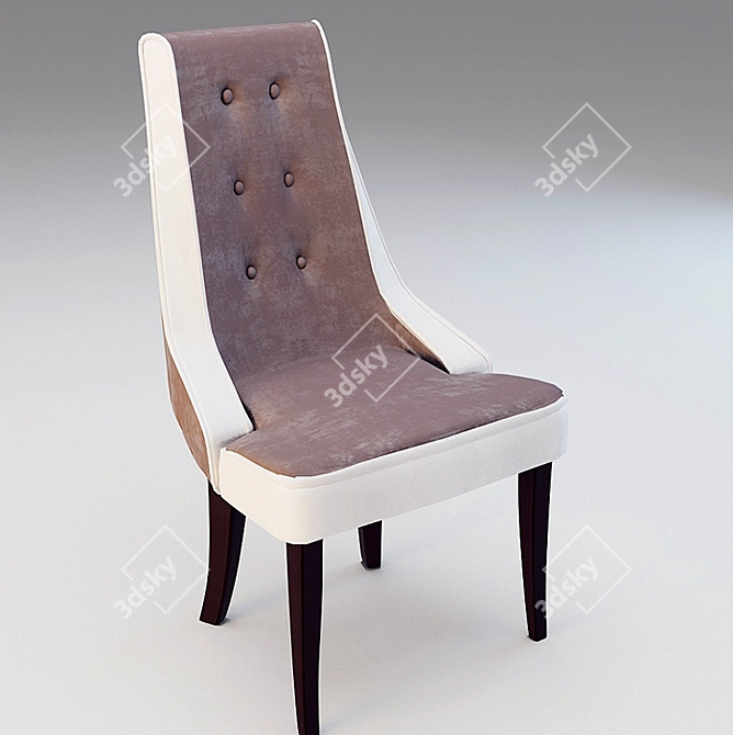 Chicago Chair: Stylish, Comfortable, and Customizable 3D model image 1