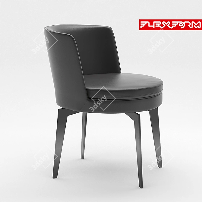 Stylish Flexform Feel Good Chair 3D model image 1