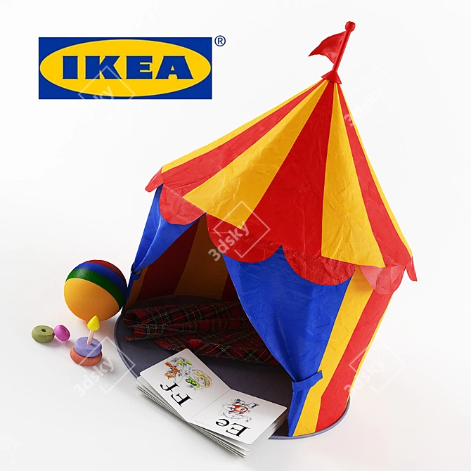 Circus Tent Play Set 3D model image 1