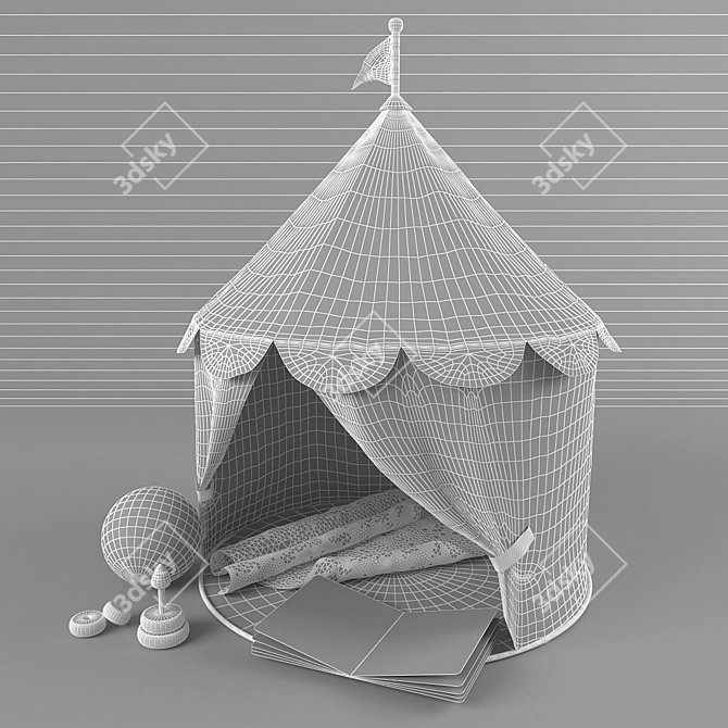 Circus Tent Play Set 3D model image 2