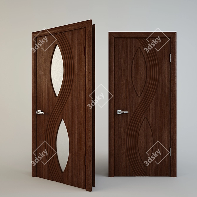 Wave Design Door Collection: Dyuna3 & Dyuna3 Up 3D model image 3