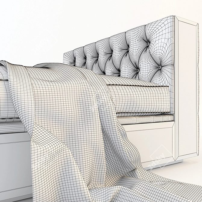 Modern Wall-mounted Sofa: Tinne P Sasso 3D model image 2
