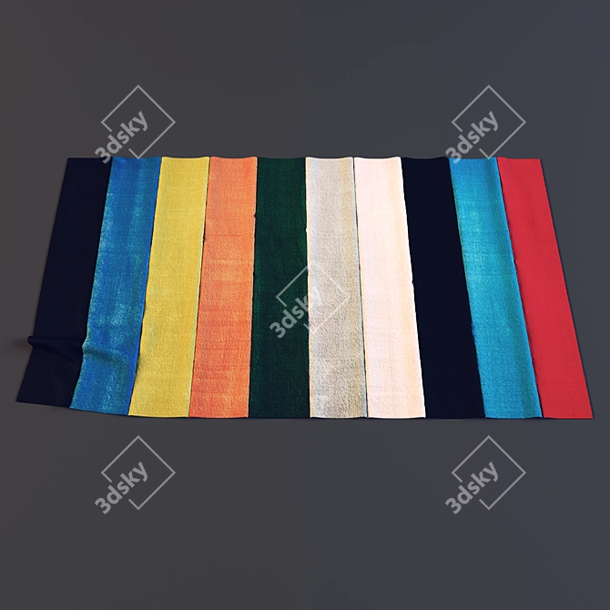 Short Pile Carpet RANDERUP - 133x195 cm 3D model image 1