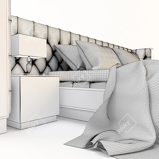 Title: Magnolia Visionnaire Bed - Stylish Italian Design 3D model image 2