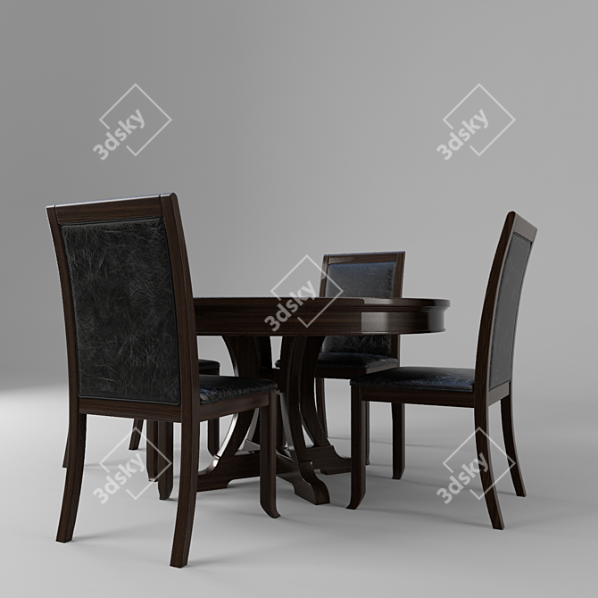 Avalon Furniture Set 3D model image 1