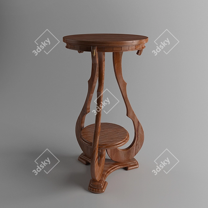 Round Coffee Table 3D model image 1