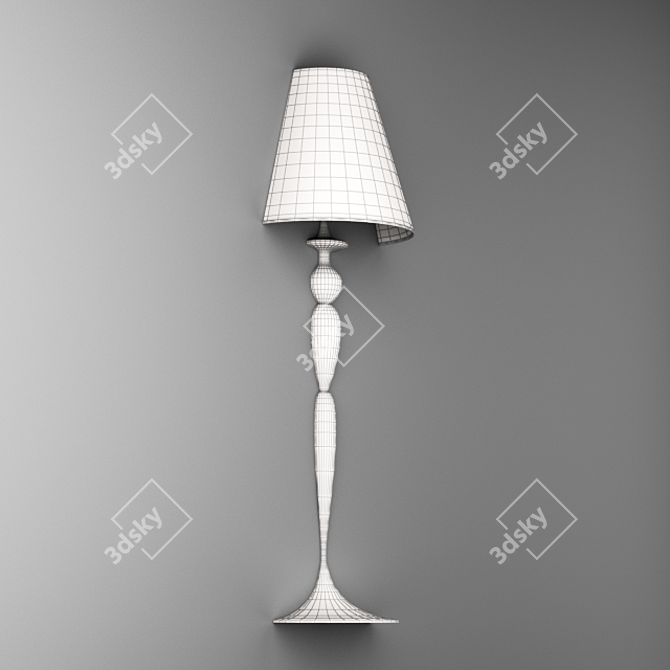 Sleek Italian Design Lamp 3D model image 2