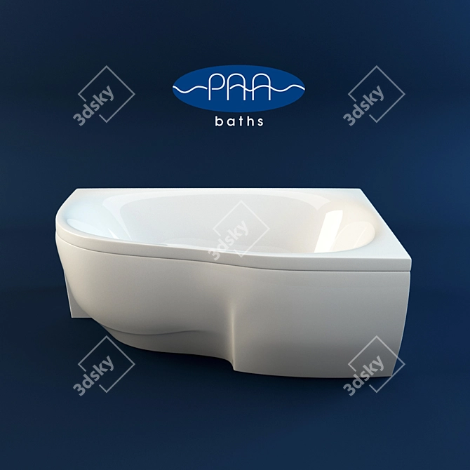 Paa Mambo Bathtub 3D model image 1