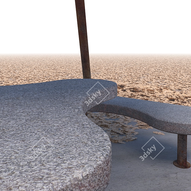 Outdoor Retreat Gazebo 3D model image 2