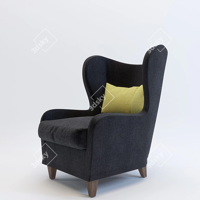 Elegant Peter Armchair - Stylish and Comfortable 3D model image 1