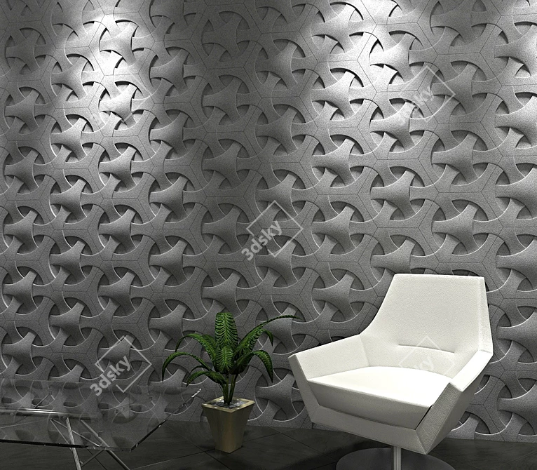 Sculptural 3D Panels - "Future 3D model image 3