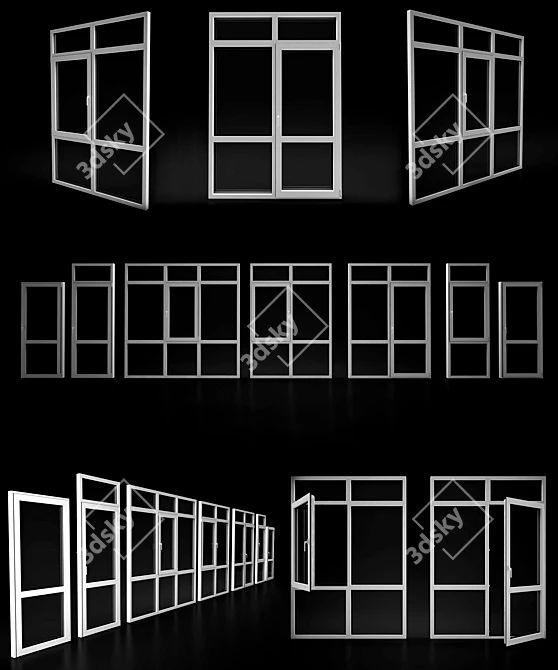 Elvial Aluminium Windows & Doors 3D model image 2