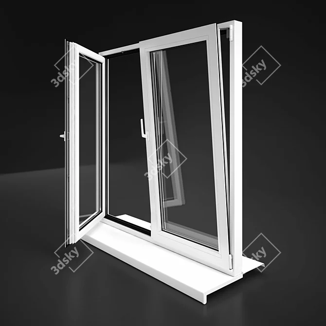 Thermal-resistant Windows by Elvial 3D model image 2