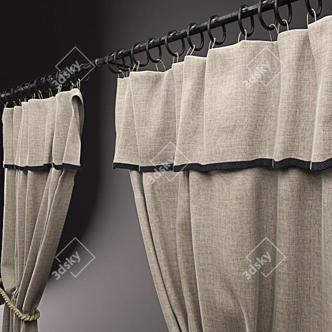 Multifunctional Curtain Set 3D model image 3